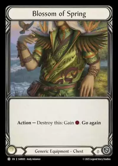 Blossom of Spring SAR005 - Silver Age Chapter 2 - Arakni, Web of Deceit - Flesh and blood card