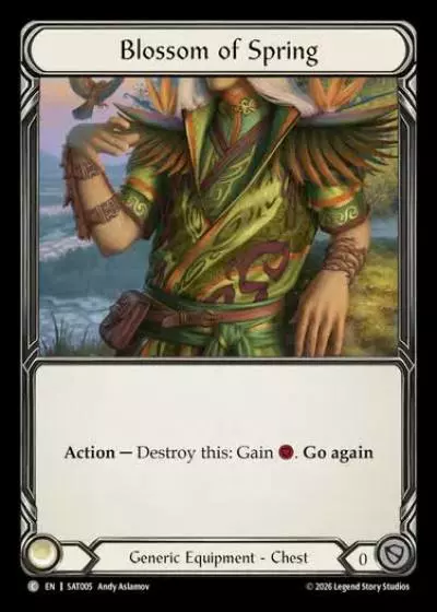 Blossom of Spring SAT005 - Silver Age - Prism, Advent of Thrones - Flesh and blood card
