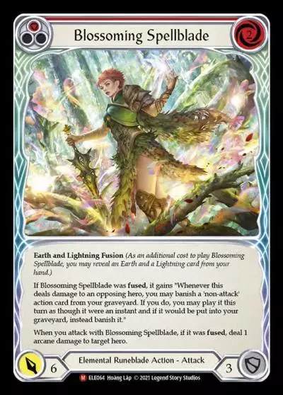 Blossoming Spellblade RED ELE064 - Tales of Aria - Flesh and blood card