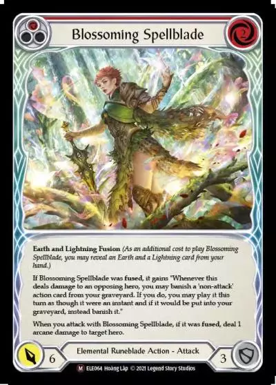 Blossoming Spellblade RED U-ELE064-RF - Tales of Aria - Unlimited - Flesh and blood card