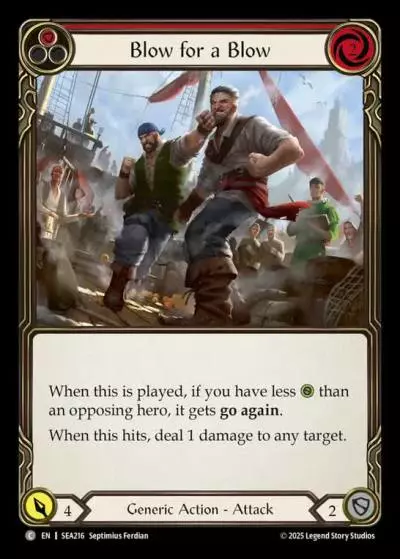 Blow for a Blow RED SEA216 - High Seas - Flesh and blood card