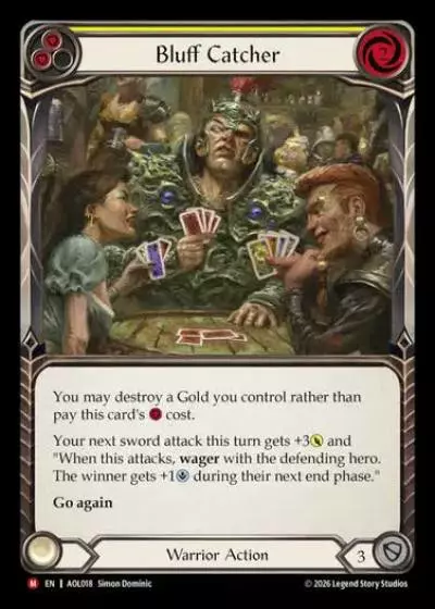 Bluff Catcher AOL018 - Armory Deck - Olympia, Prized Fighter - Flesh and blood card