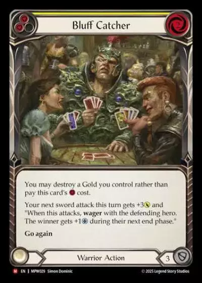 Bluff Catcher MPW029 - Mastery Pack Warrior - Flesh and blood card
