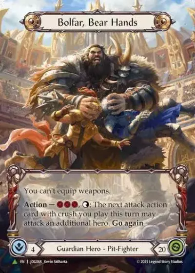 Bolfar, Bear Hands JDG068-MV - Judge Pack - Season 10 - Flesh and blood card