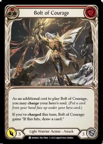 Bolt of Courage RED MON042 - Monarch - Flesh and blood card
