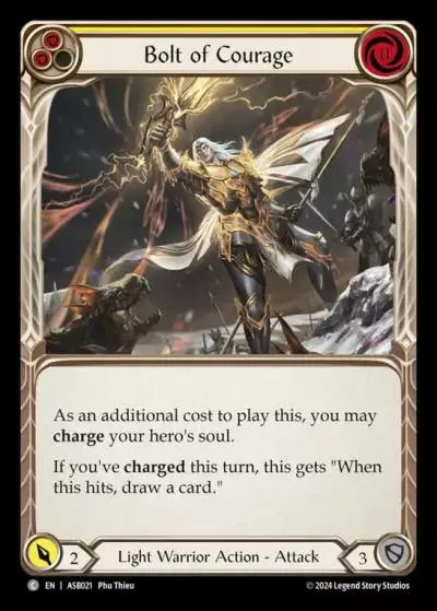 Bolt of Courage YELLOW ASB021 - Armory Deck - Ser Boltyn, Breaker of Dawn - Flesh and blood card