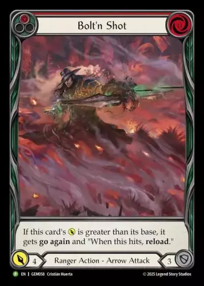 Bolt'n' Shot RED GEM058 - GEM - Pack 2 - Flesh and blood card