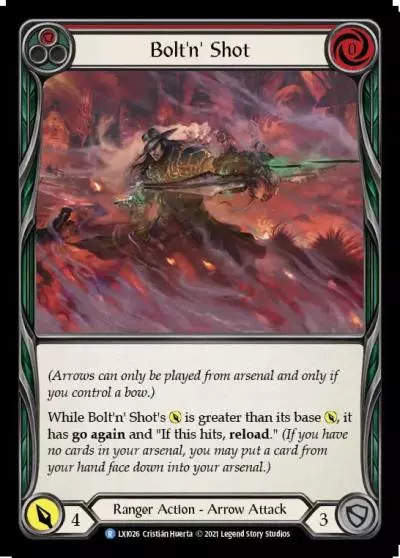 Bolt'n' Shot RED LXI026 - Lexi - Blitz Deck - Flesh and blood card
