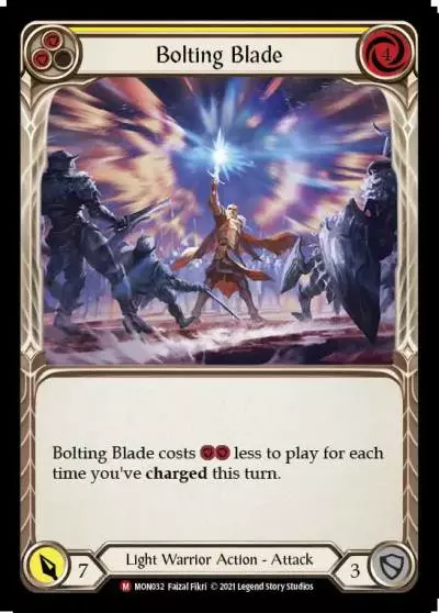 Bolting Blade YELLOW MON032 - Monarch - Flesh and blood card