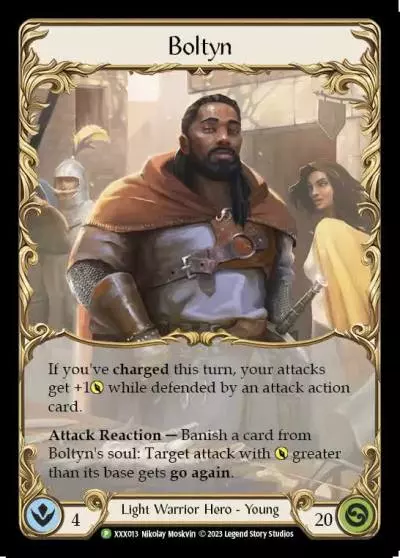 Boltyn XXX013 - Organized Play Support - Monarch Limited 2023 - Flesh and blood card