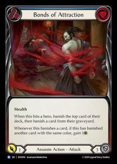 Bonds of Attraction BLUE NUU016 - Nuu - Blitz Deck - Flesh and blood card