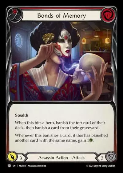 Bonds of Memory RED MST115 - Part the Mistveil - Flesh and blood card