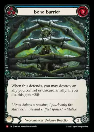 Bone Barrier IAR093 - Usurp the Shadow Throne - Flesh and blood card