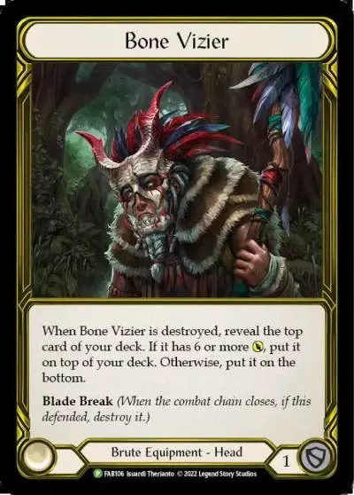 Bone Vizier FAB106-GF - ProQuest - Season 3 - Flesh and blood card