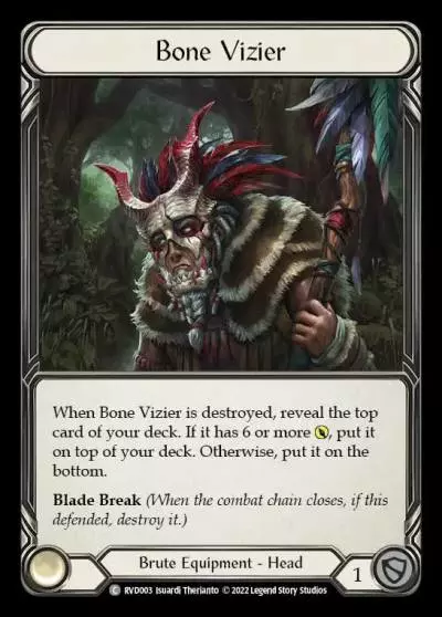 Bone Vizier RVD003-RF - Classic Battles: Rhinar vs Dorinthea - Flesh and blood card