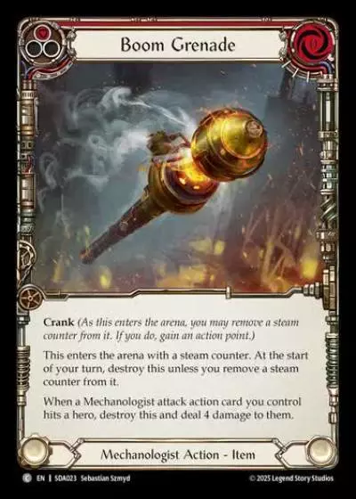 Boom Grenade SDA023 - Silver Age Chapter 1 - Dash - Flesh and blood card