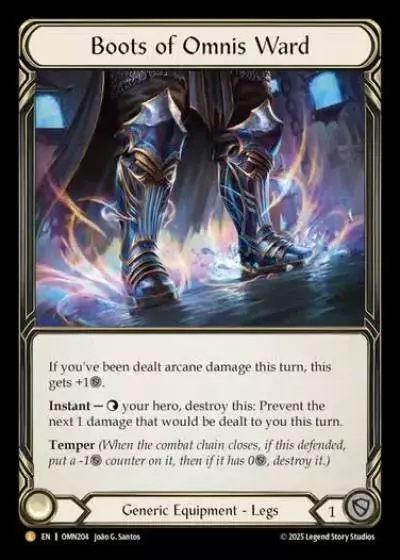 Boots of Omnis Ward OMN204-RF - Omens of the Third Age - Flesh and blood card