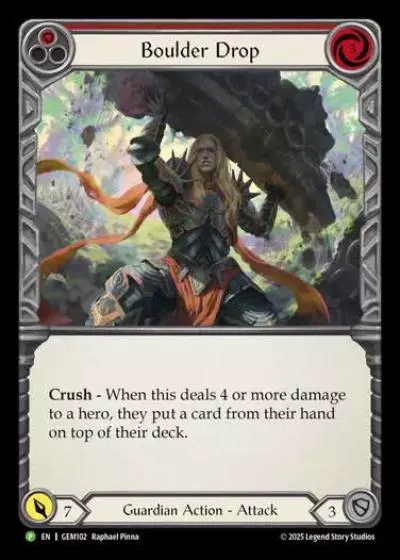 Boulder Drop GEM102 - GEM - Pack 3 - Flesh and blood card