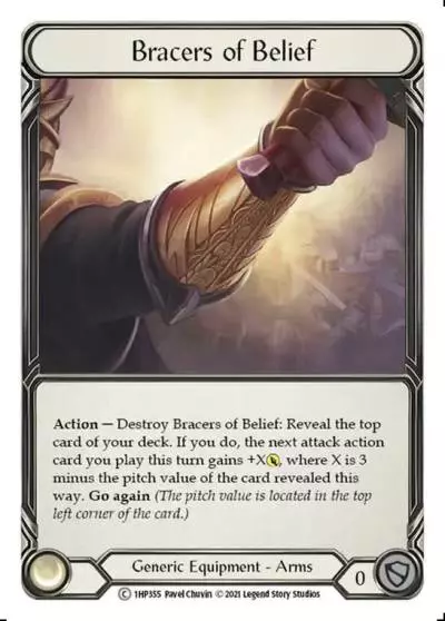 Bracers of Belief 1HP355 - History Pack 1 - Flesh and blood card