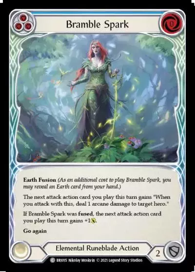 Bramble Spark BLUE BRI015 - Briar - Blitz Deck - Flesh and blood card