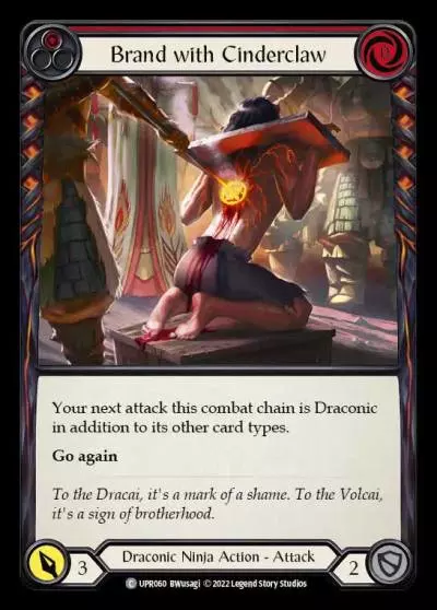 Brand with Cinderclaw RED UPR060 - Uprising - Flesh and blood card