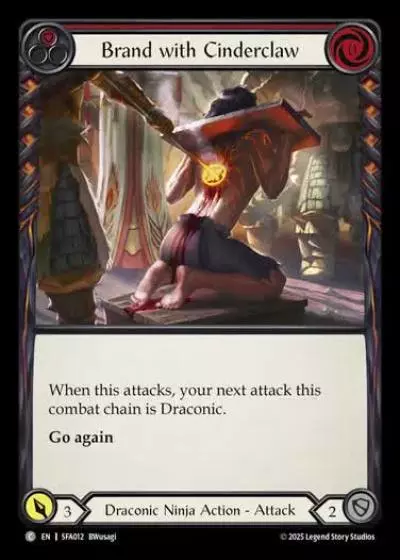 Brand with Cinderclaw SFA012 - Silver Age Chapter 2 - Fai - Flesh and blood card