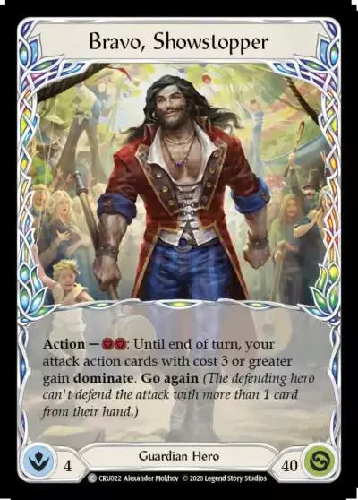 Bravo, Showstopper CRU022 - Crucible of War - Flesh and blood card