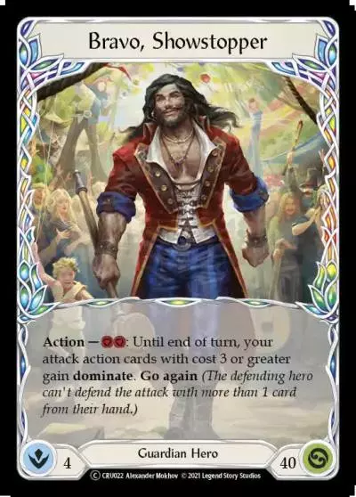 Bravo, Showstopper U-CRU022 - Crucible of War - Unlimited - Flesh and blood card