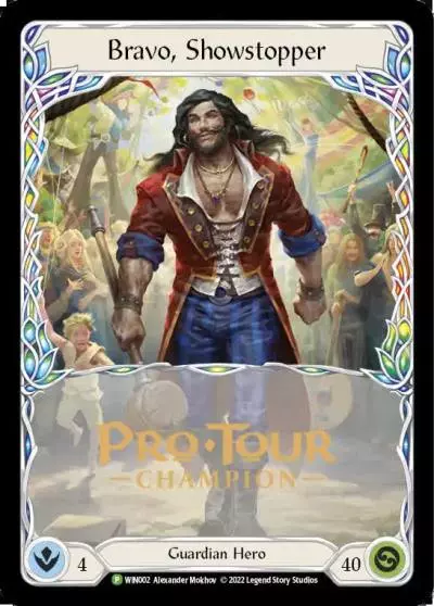 Bravo, Showstopper WIN002-CF - Pro Tour Champion Cards - Flesh and blood card