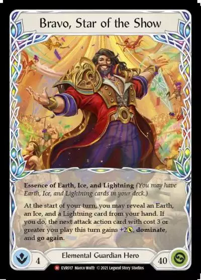 Bravo, Star of the Show EVR017 - Everfest - Flesh and blood card