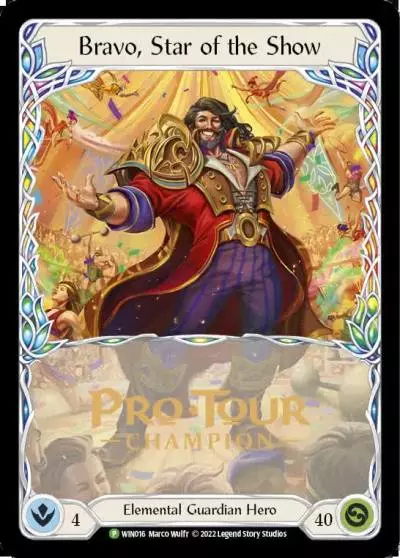 Bravo, Star of the Show WIN016-CF - Pro Tour Champion Cards - Flesh and blood card
