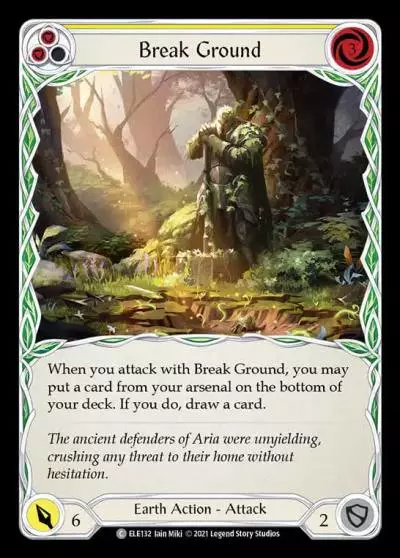 Break Ground YELLOW ELE132 - Tales of Aria - Flesh and blood card