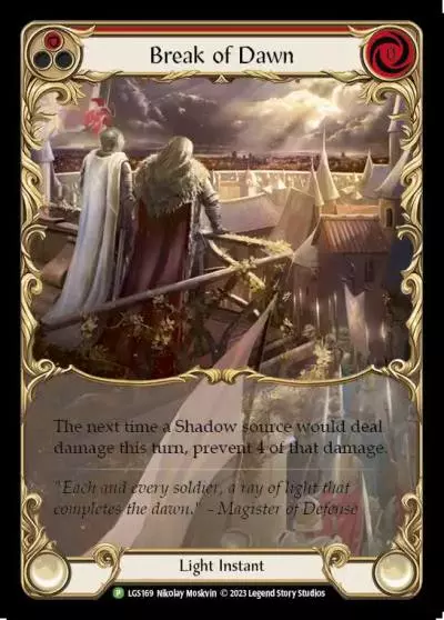 Break of Dawn RED LGS169-RF - Armory - Season 10 - Flesh and blood card