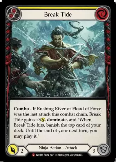 Break Tide YELLOW EVR038 - Everfest - Flesh and blood card