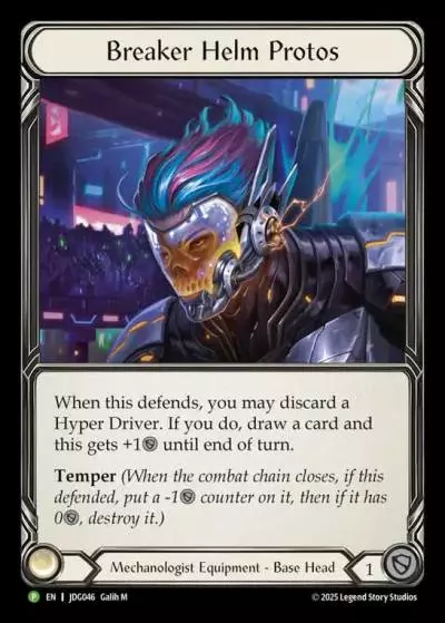 Breaker Helm Protos JDG046-CF - Judge Pack 7 - Flesh and blood card
