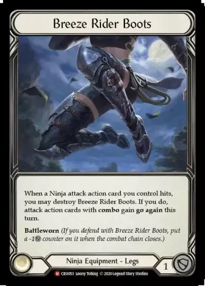 Breeze Rider Boots CRU053 - Crucible of War - Flesh and blood card