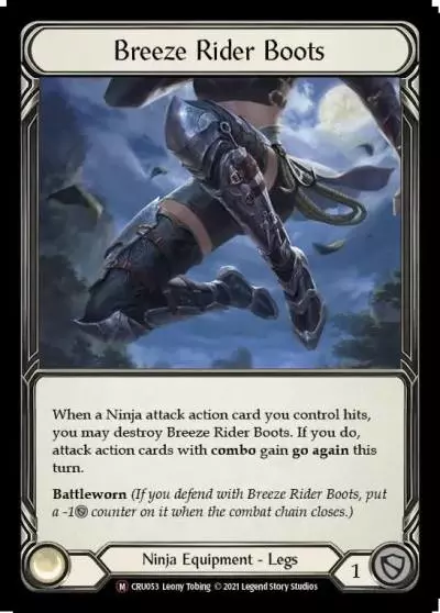 Breeze Rider Boots U-CRU053-RF - Crucible of War - Unlimited - Flesh and blood card