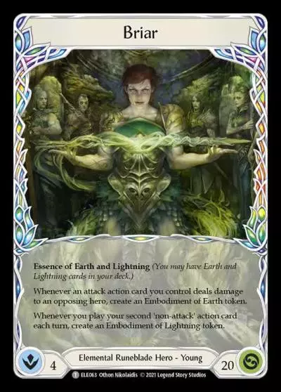 Briar ELE063 - Tales of Aria - Flesh and blood card