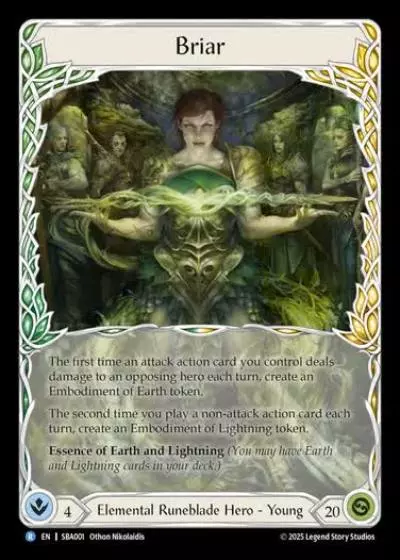 Briar SBA001 - Silver Age Chapter 3 - Briar - Flesh and blood card