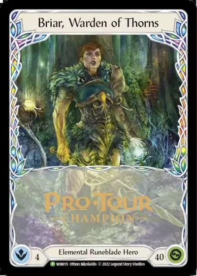 Briar, Warden of Thorns WIN015-CF - Pro Tour Champion Cards - Flesh and blood card