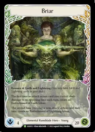 Briar XXX012 - Organized Play Support - Tales of Aria Briar 2022 - Flesh and blood card