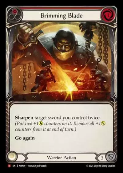 Brimming Blade AHA011 - Armory Deck - Hala, Bladesaint of the Vow - Flesh and blood card
