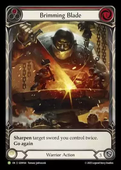 Brimming Blade GEM164-RF - GEM - Pack 5 - Flesh and blood card