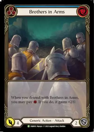 Brothers in Arms BLUE FAB093-RF - Road to Nationals - 2022 - Flesh and blood card