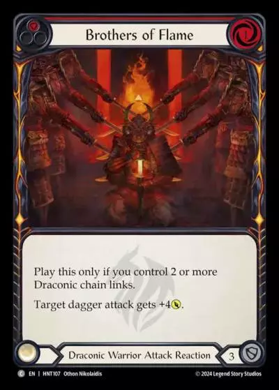 Brothers of Flame RED HNT107 - The Hunted - Flesh and blood card