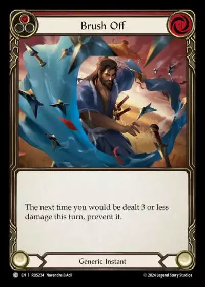 Brush Off RED ROS234 - Rosetta - Flesh and blood card