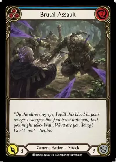 Brutal Assault BLUE I-CRU194 - Ira Welcome Deck (2020) - Flesh and blood card