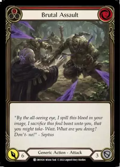 Brutal Assault RED DRO024 - Dromai - Blitz Deck - Flesh and blood card
