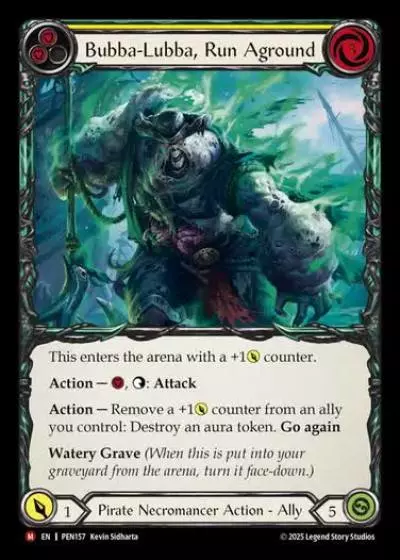 Bubba-Lubba, Run Aground PEN157 - Compendium of Rathe - Flesh and blood card