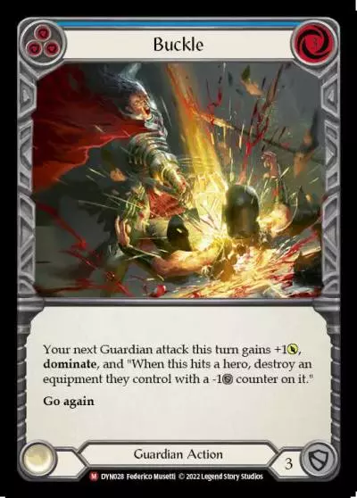 Buckle BLUE DYN028 - Dynasty - Flesh and blood card